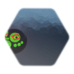 My animated face ball