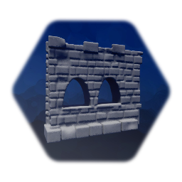 Crystalonia Castle Wall Windows A - Tileable - TCCryst0026a