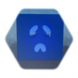 Sad Cube Sculpture