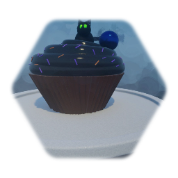 Spooky Cat Cupcake