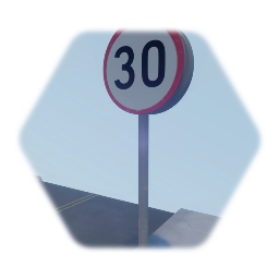 UK Speed Sign