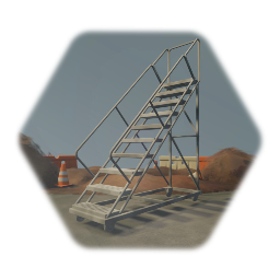 Unexciting Industrial Factory Stairs