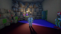 Backroom and bathroom