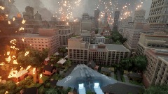 Star fox in the burning City