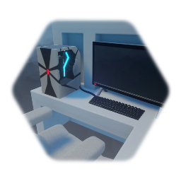 Gaming PC W/ Chair, Desk & Monitor