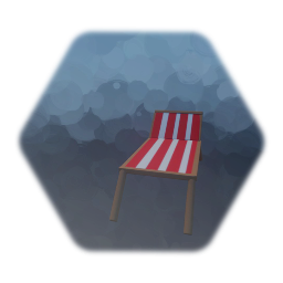 Beach chair red