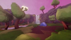 Rocky Waterfall Scene