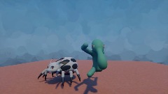 Squiddy and Kumoko (My OCs)