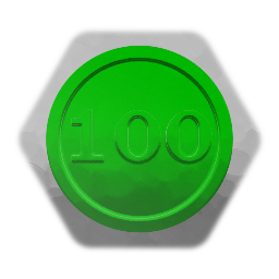 Simple numbered 100-coin
