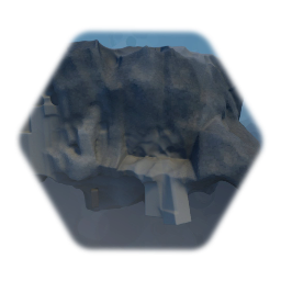 Cliff building in progress.