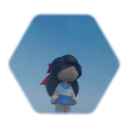 Generic eyeless school girl