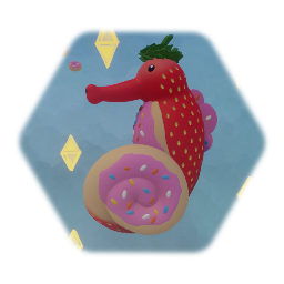 Strawberry Donut Seahorse