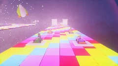 SNES Rainbow Road Mario Kart allstars racing wario