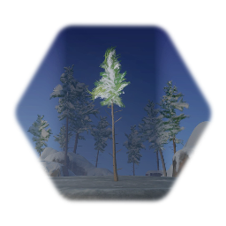 Snowy Spruce (Background) Var. 2
