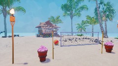 Tropical island beach house