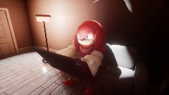 Knuckles looks at his search history