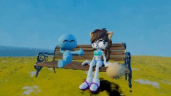 Mileena and a Blank Puppet in the Summertime