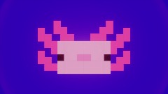 Pixel art axolotl