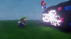 Mario gets corrupted and dies animation