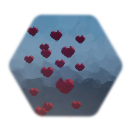 Floating hearts