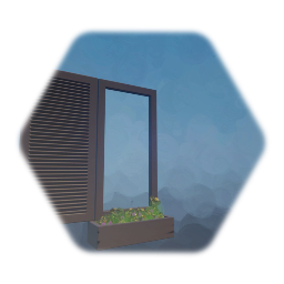 Window with flowerpot