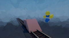 2006 Roblox noob gets hit by train