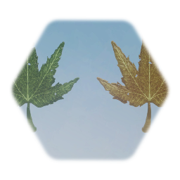 Realistic Silver Maple Leaf