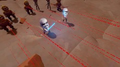 Jedi Master storm trooper and his Padawan are Executed During