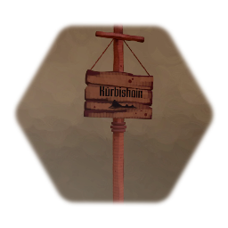 Wooden Sign Post