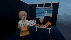 Bob Ross horses painting