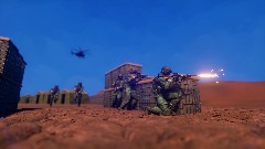 Danish soldier's in action