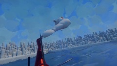 A rescue helicopter has fallen into LEGO City in LEGO River MAP