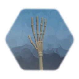 skeleton hand decoration