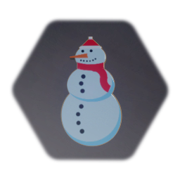 Snowman Frosted Cookie