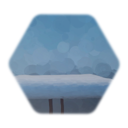 Fluffy, White Blanket on Warped Wooden Bed