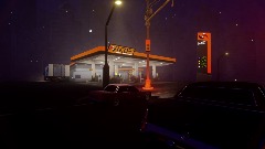 The bright gas station