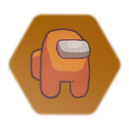 Orange Among Us Crewmate