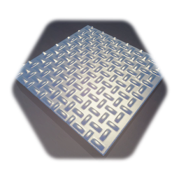 Diamond plated sheet metal