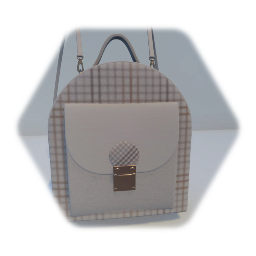 Plaid Purse Backpack