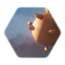 Planet       With     orange    Gram   and     Leafs