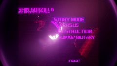 Shin Godzilla:god of destruction menu