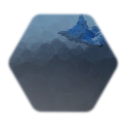 Icy mountain rock