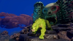 Battlecat at Castle Greyskull