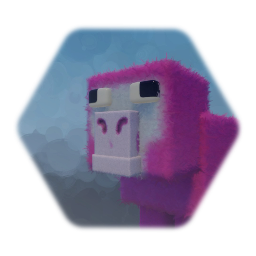 Rigged A Minecraft Movie: Pink Sheep