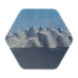 background snowy mountain