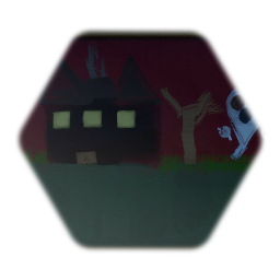 Haunted House painting