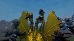 Godzilla Mothra King Ghidorah: Giant Monsters All Of attack WIP