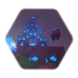 Floating Temple of the Blue Flame