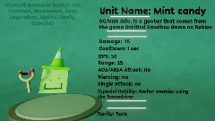 Dreams Tower Defense- OC Entry: Mint candy