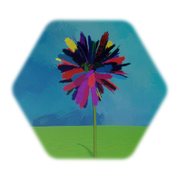 Childhood Marker Flower (Multicolor Pom-Pom)